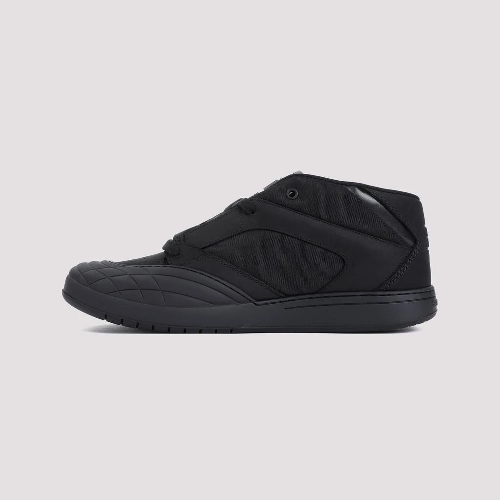 Givenchy Black Calf Leather New Line Men Shoes Mid-Top Sneakers 4
