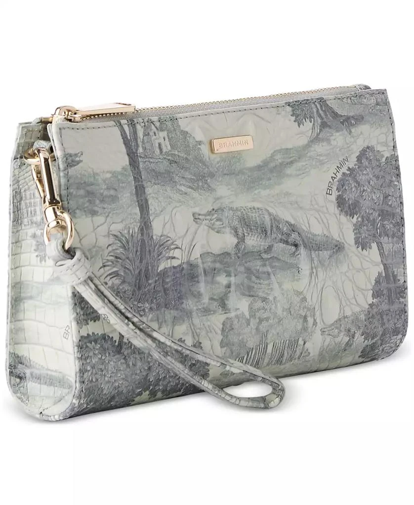 Brahmin Daisy Melbourne Embossed Leather Clutch 2