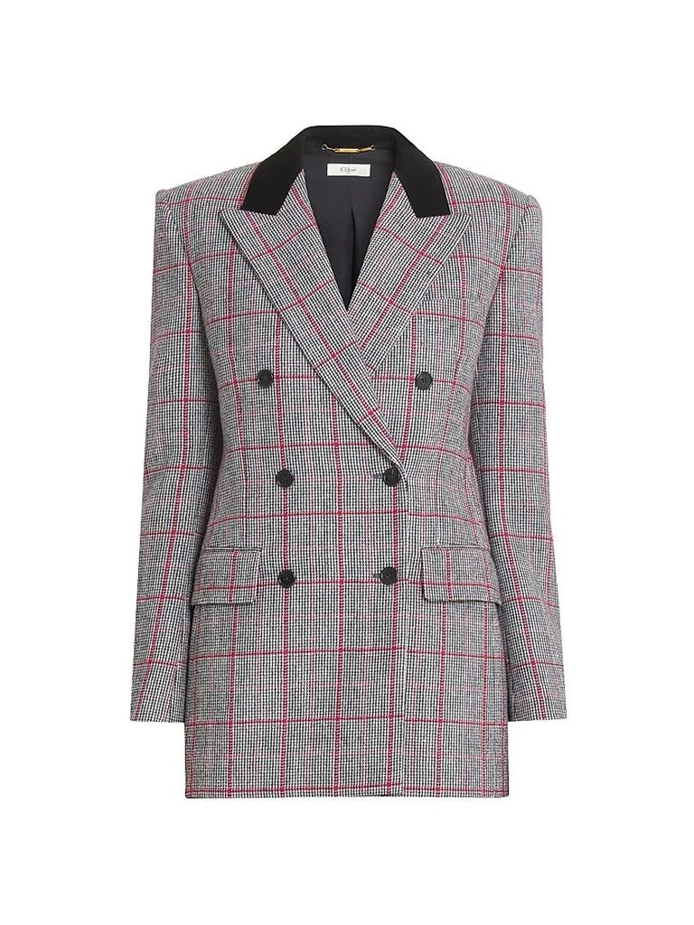 Chloé Tailored Wool Double-Breasted Jacket 1