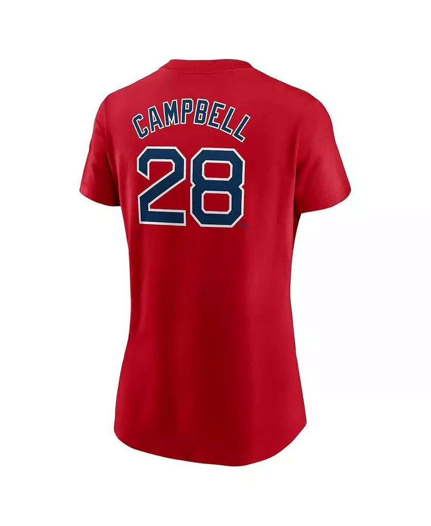NIKE Women's Kristian Campbell Red Boston Red Sox Fuse Name Number T-Shirt 3