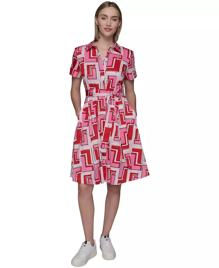 Karl Lagerfeld Paris Women's Printed Shirtdress 1