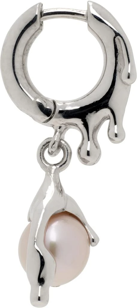 Alan Crocetti Silver Nano Pearl Melt Single Earring 1