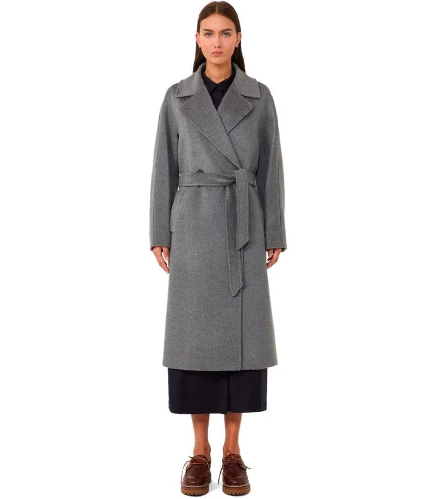 Weekend Max Mara Weekend Max Mara Resina Grey Belted Coat 3