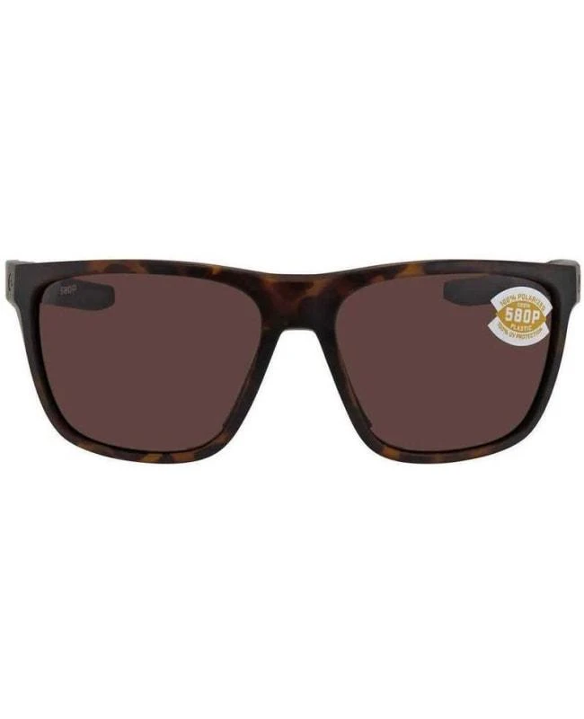 Costa Del Mar Costa Del Mar Ferg Matte Tortoise Square Nylon Unisex Sunglasses FRG 191 OCP 1