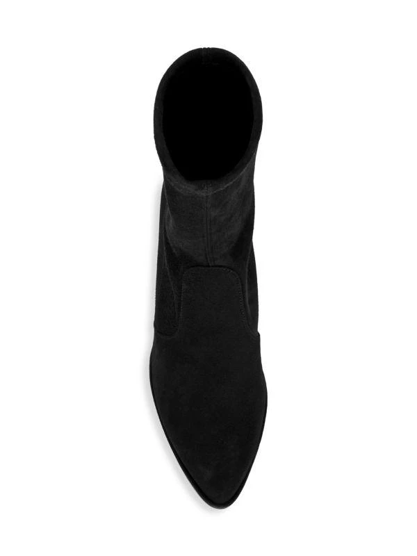 Stuart Weitzman Prancer Suede Sock Booties 5