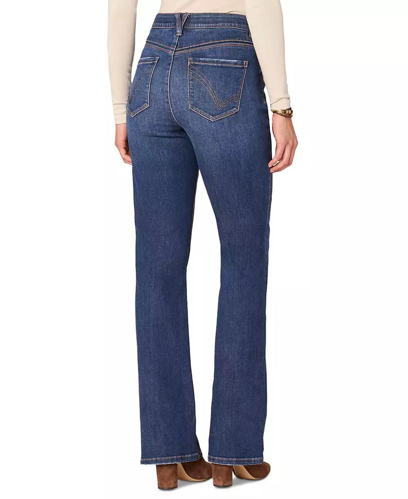 Democracy Women's "Ab"Solution High Rise Itty Bitty Bootcut Cascading Rhinestone-Trim Jeans