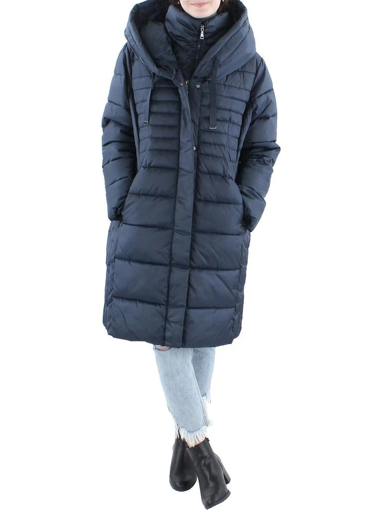 Tahari Womens Oversized Outerwear Puffer Jacket 4