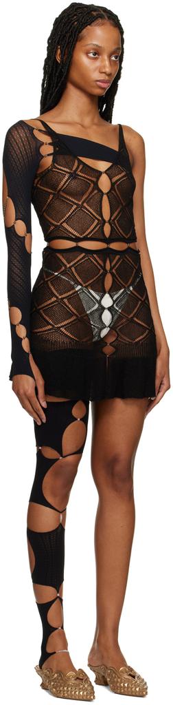 RUI Black Cutout Minidress