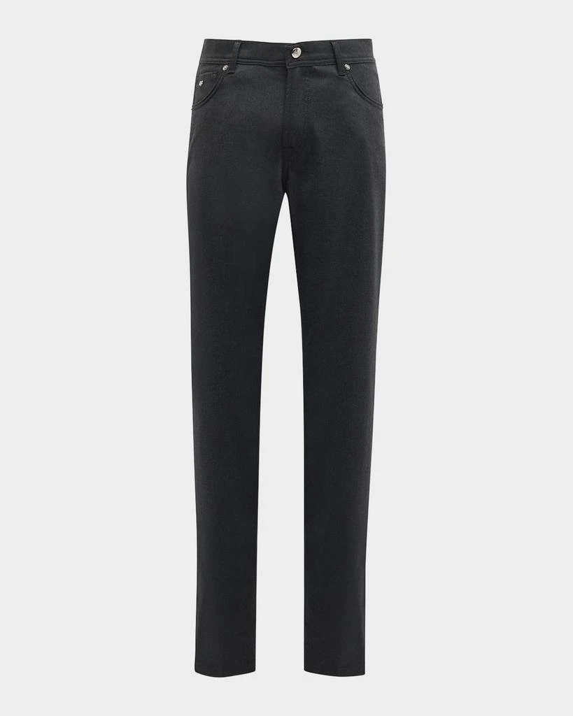 Marco Pescarolo Men's Magnifico Luxe Worsted Flannel Pants 1