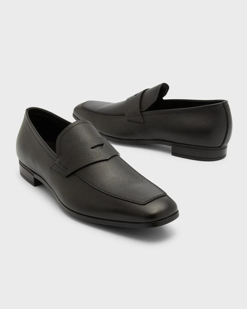 Prada Saffiano Leather Penny Loafer 8
