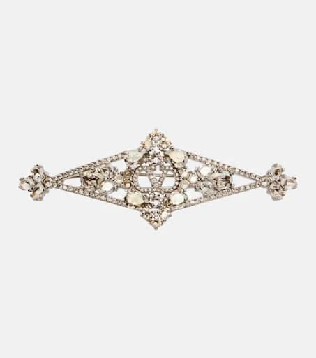 Barrette à Cheveux VALENTINO - VLOGO Signature - Métal Et Strass - Occasion Parfait état