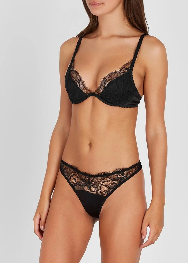 FLEUR OF ENGLAND Signature silk-blend plunge bra 2