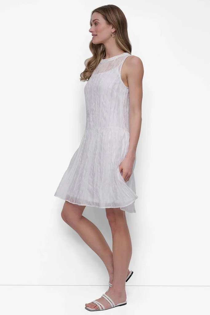 DKNY LAYERED DROP WAIST TRAPEZE DRESS 3