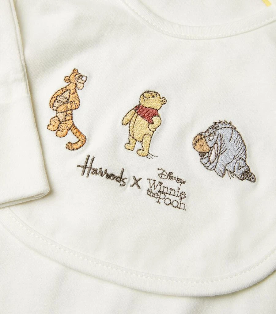 Harrods x Winnie The Pooh All-In-One and Bib Set 4