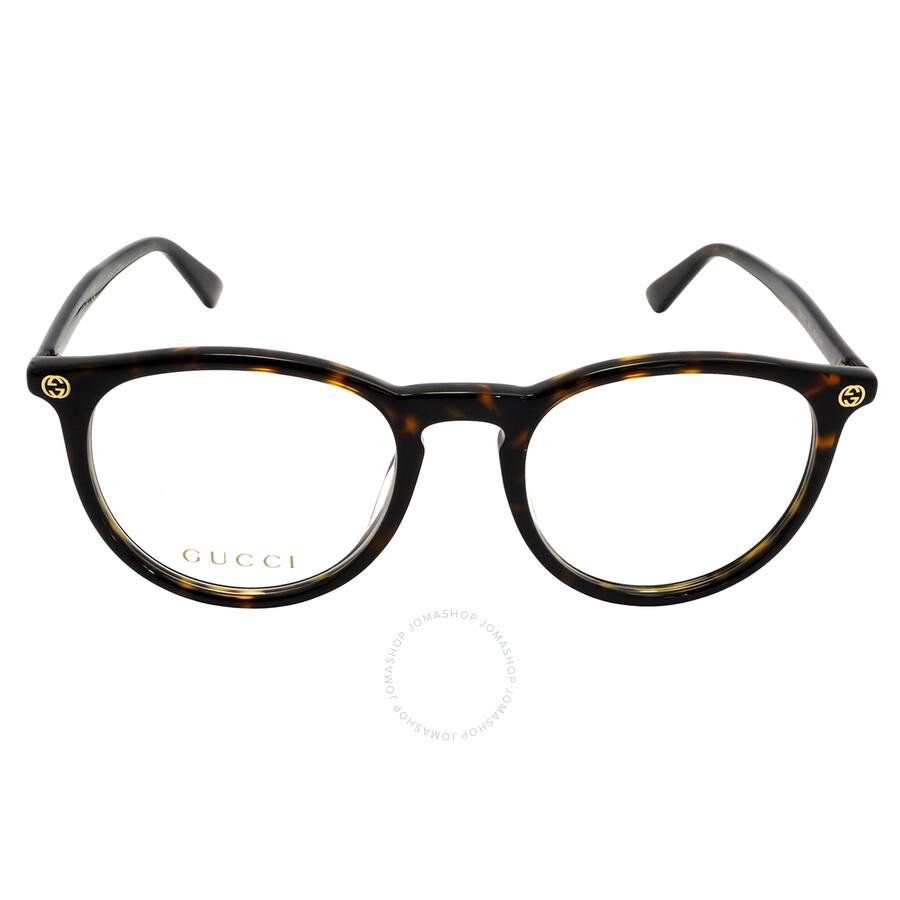 Gucci Demo Teacup Ladies Eyeglasses GG0027O 002 50