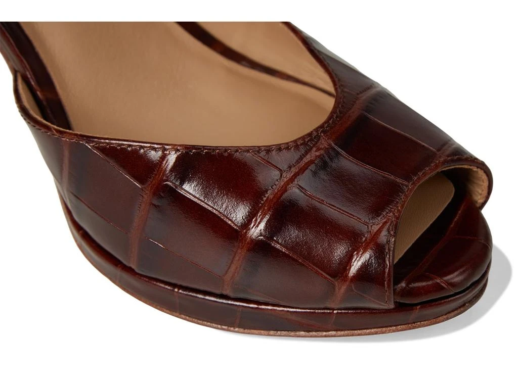 Ralph Lauren Kyla Crocodile-Embossed Leather Sandals 6