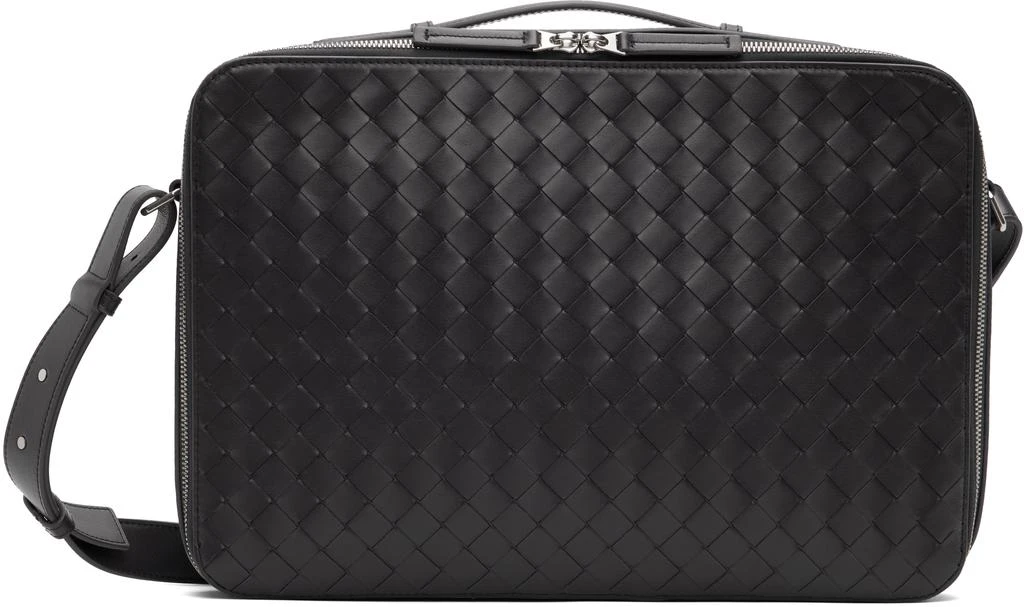 Bottega Veneta Gray Getaway Slim Briefcase