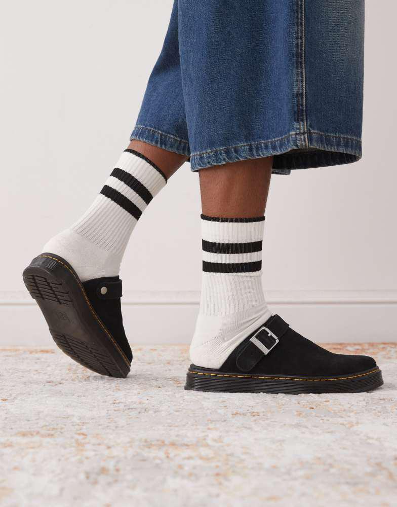 Shop Dr Martens Brookline mules in black on Sale at BeyondStyle