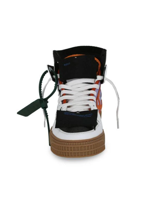 Off-White Logo Leather Sneakers 4