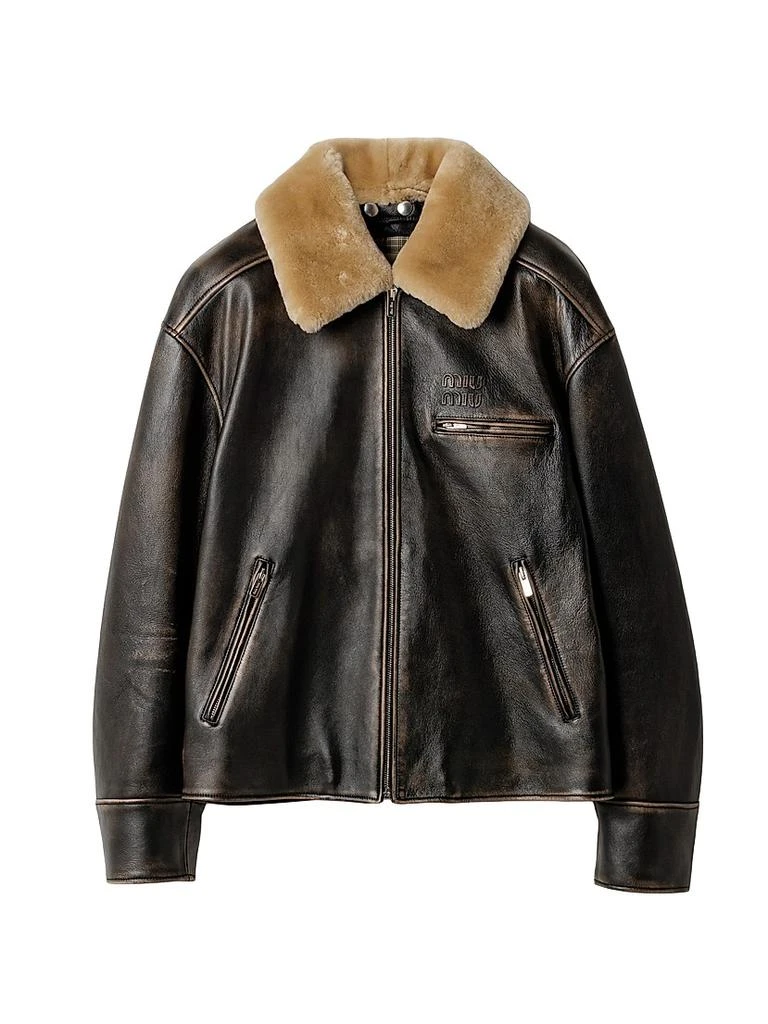 Miu Miu Nappa Leather Jacket