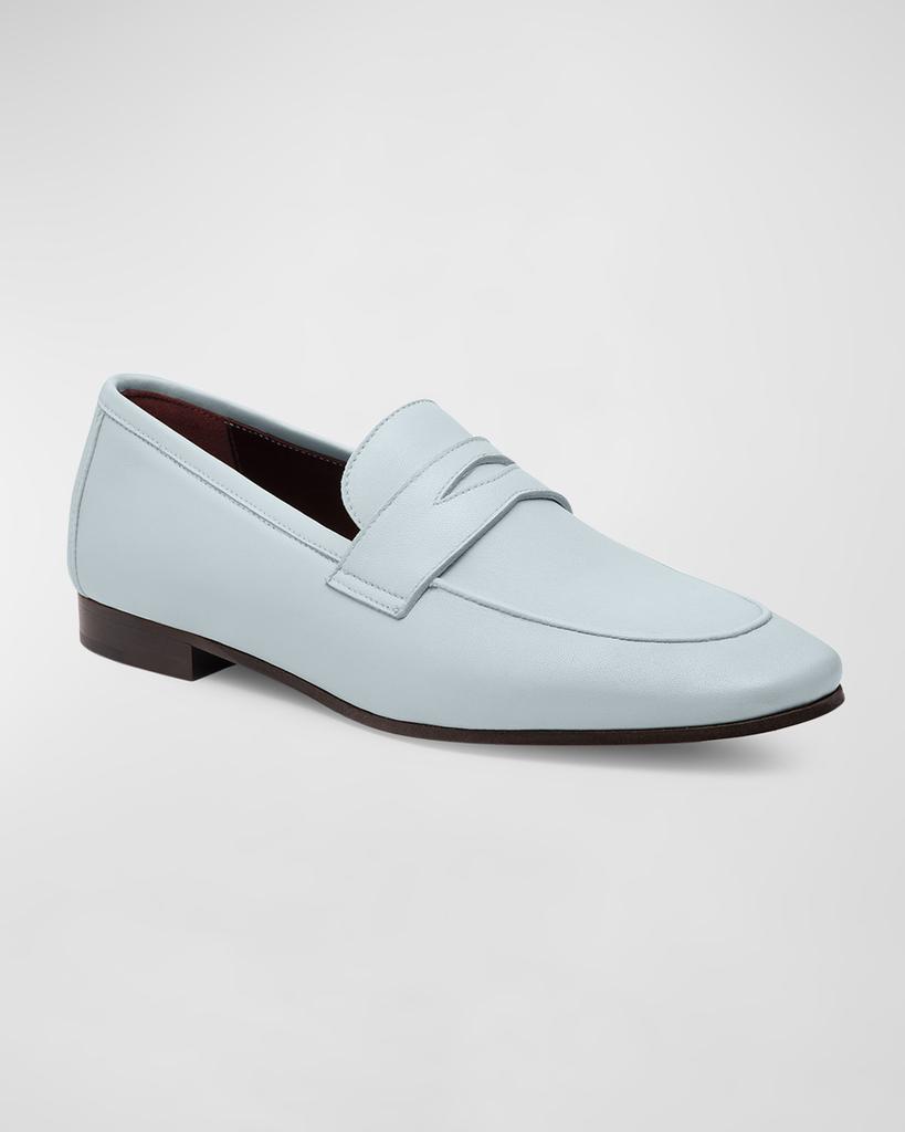 Bougeotte Leather Flat Penny Loafers