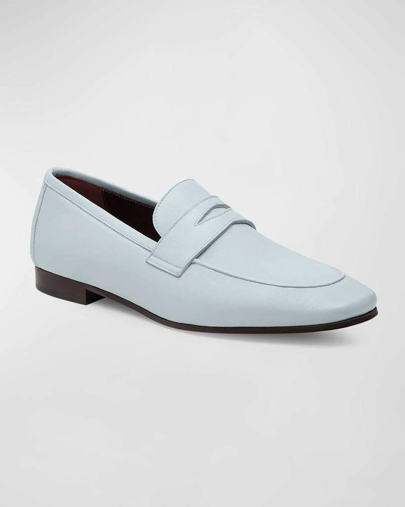Bougeotte Leather Flat Penny Loafers 2