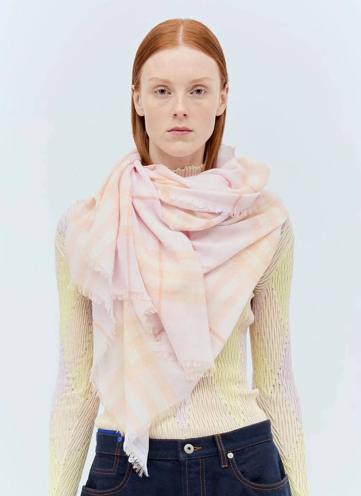 Burberry Check Wool Scarf 1