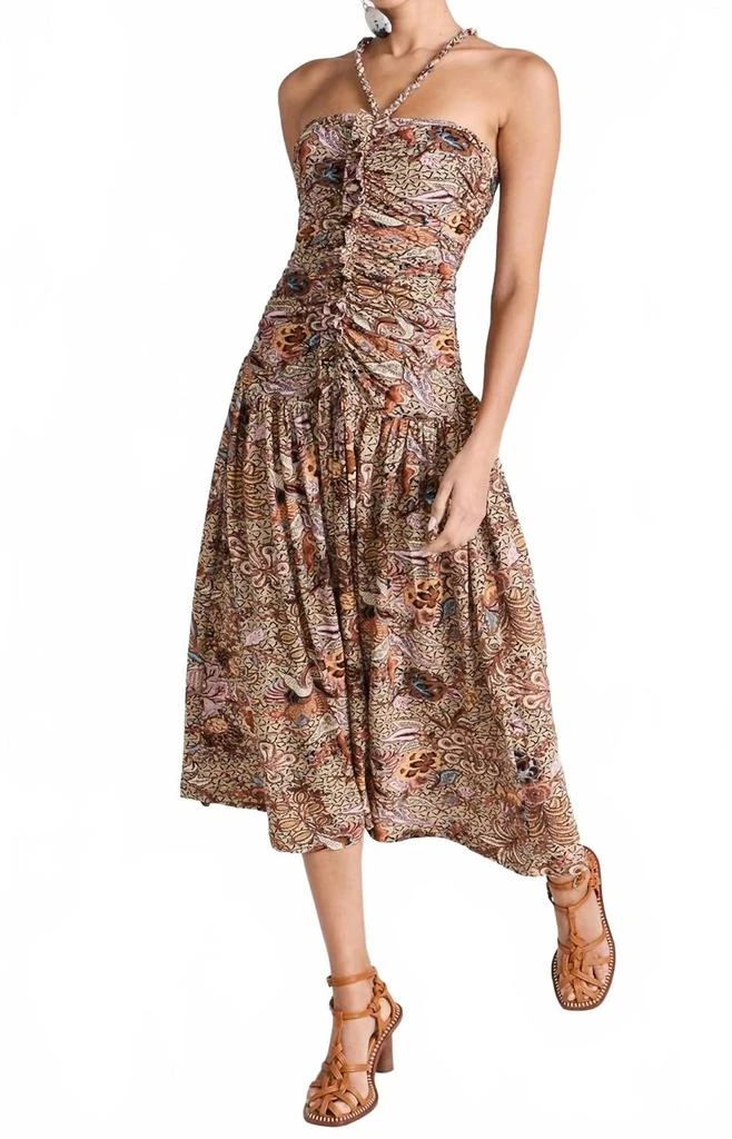 Marcella Midi Halter Dress In Wheat Flower  On Sale Now with Up to 49% Off  | Discover Exclusive Deals & Savings at BeyondStyle  Authentic Ulla Johnson  women|clothing|dresses with Limited-Time Discounts,