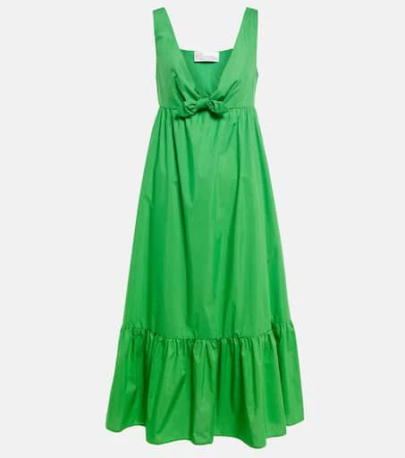 RED Valentino Cotton-blend poplin midi dress 1