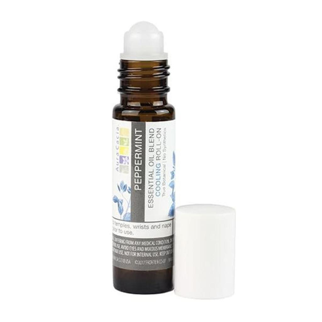Aura Cacia 0.31 fl oz Peppermint Roll-On Essential Oil Blend