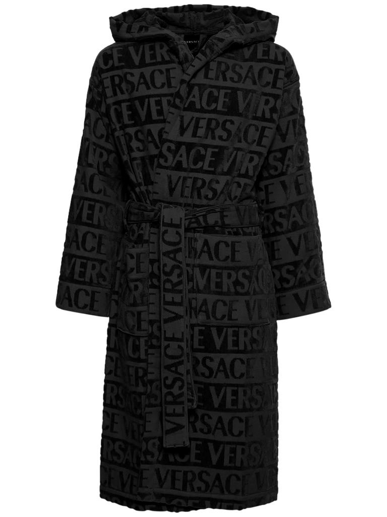 VERSACE Crystal Hooded Bath Robe