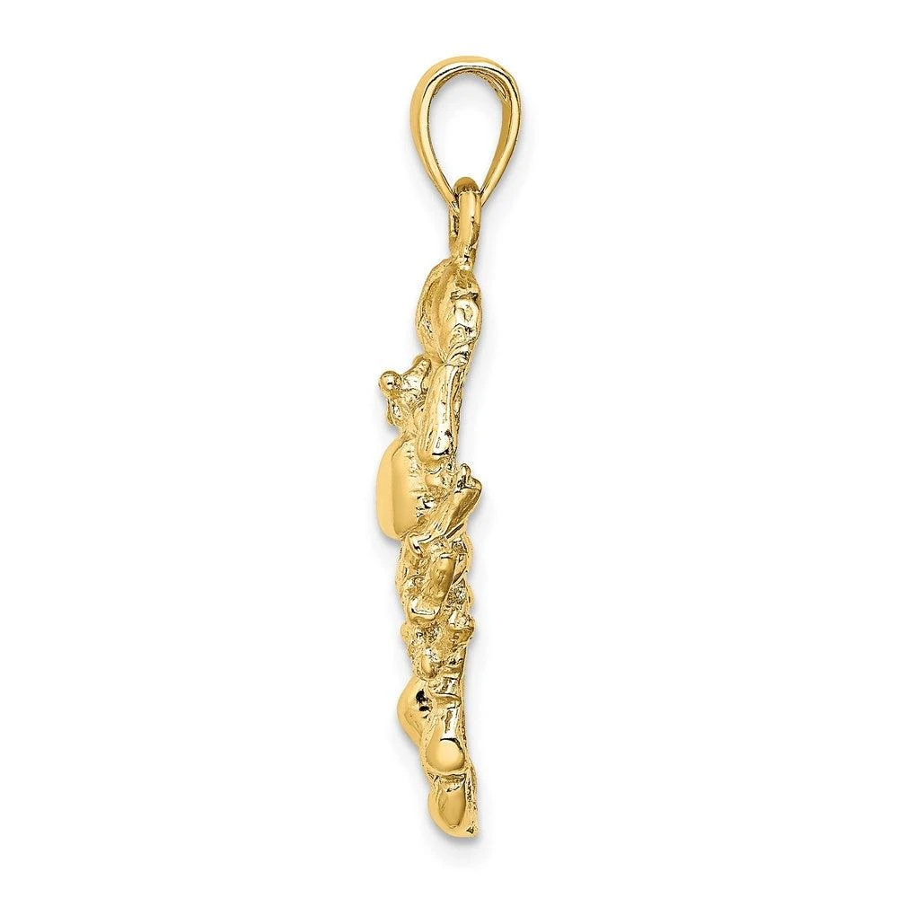 Diamond2Deal 14k Yellow Gold Large Scorpio Zodiac Charm Pendant 2