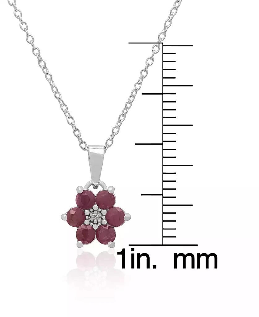 Macy
s 2-Pc. Ruby (2.70 ct. t.w.)
Diamond (0.015 ct. t.w.) Pendant Necklace 
Earrings Set in Sterling Silver 2