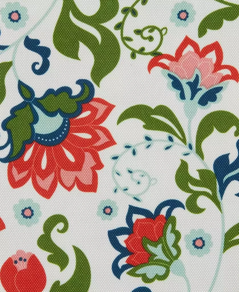 Design Imports Floral Print Outdoor Tablecloth with Zipper 60 Round 6