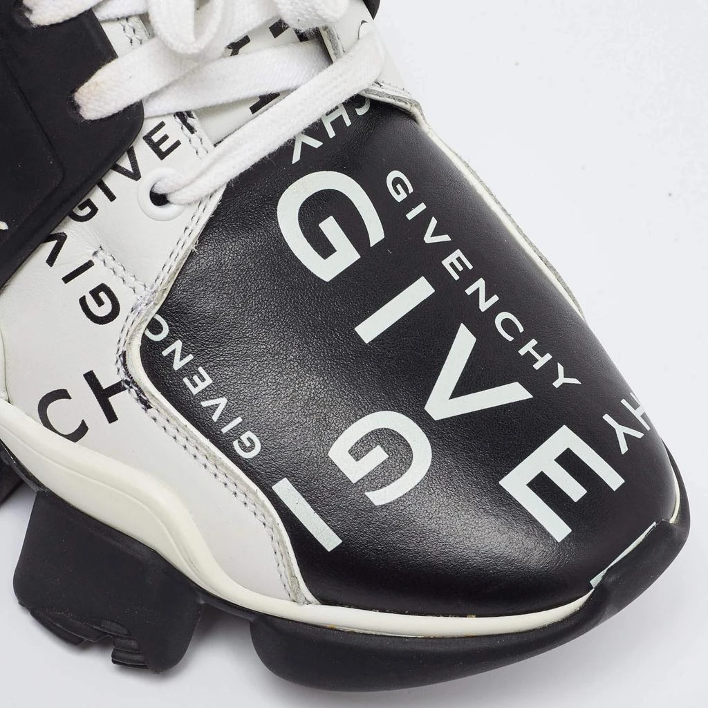 Givenchy Givenchy Black/White Logo Print Leather Jaw Sneakers Size 41 7