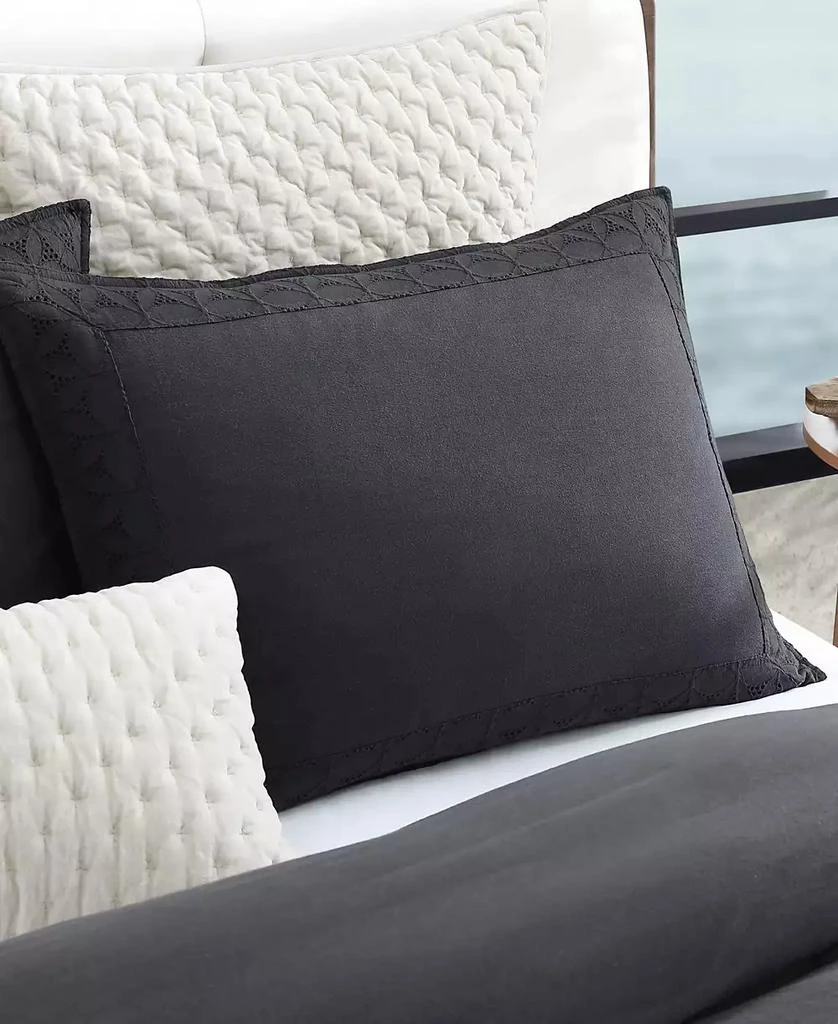 DKNY Pure Hotel Eyelet 3-Pc. Duvet Cover Set 5