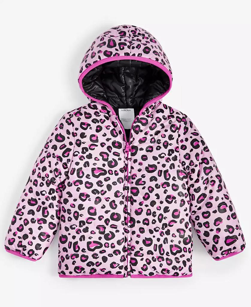 Epic Threads Toddler Girls Cat-Print Reversible Puffer Jacket, Created for Macy's