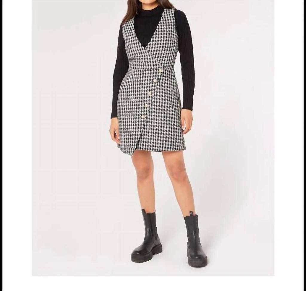 Apricot Apricot - Houndstooth Mini Dress 3