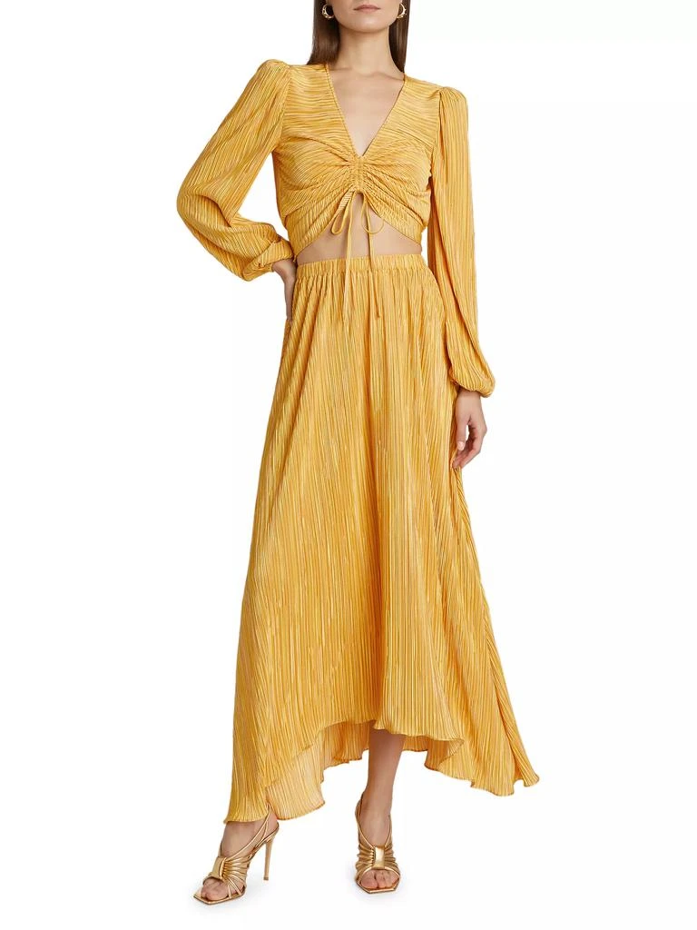Ramy Brook Yolande Pleated Crop Top 2