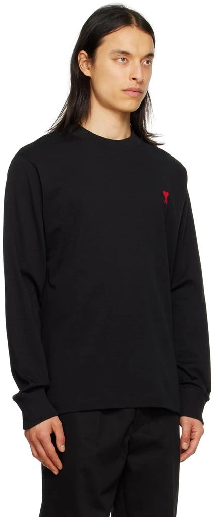 AMI Black Ami De Cœur Long Sleeve T-Shirt 2
