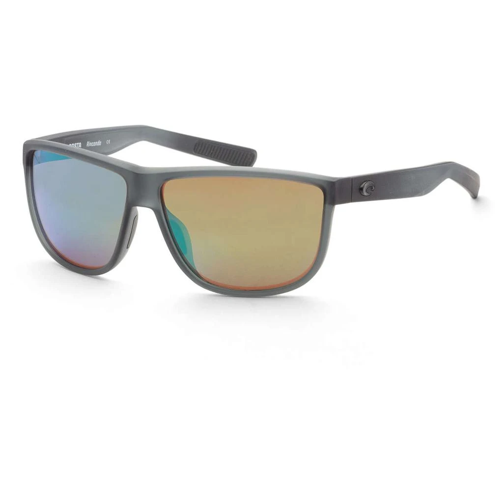 Costa Del Mar Costa del Mar Men's Black Square Polarized Sunglasses 1