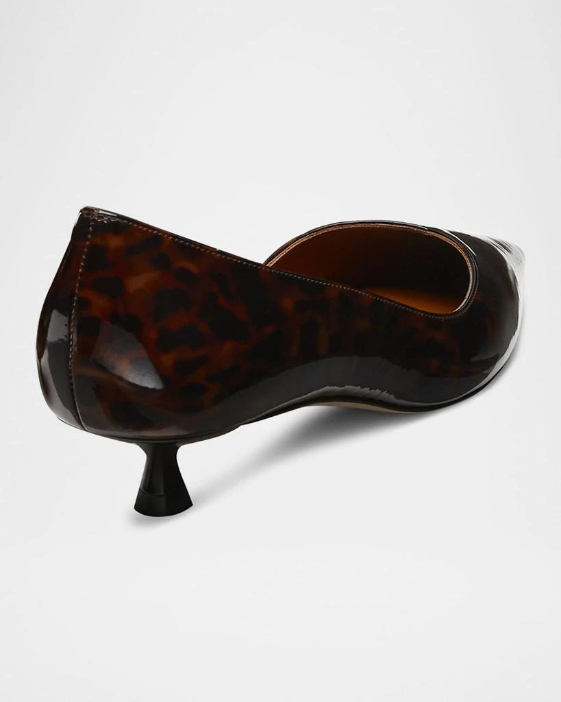 Stuart Weitzman Eva Tortoiseshell Kitten-Heel Pumps 3