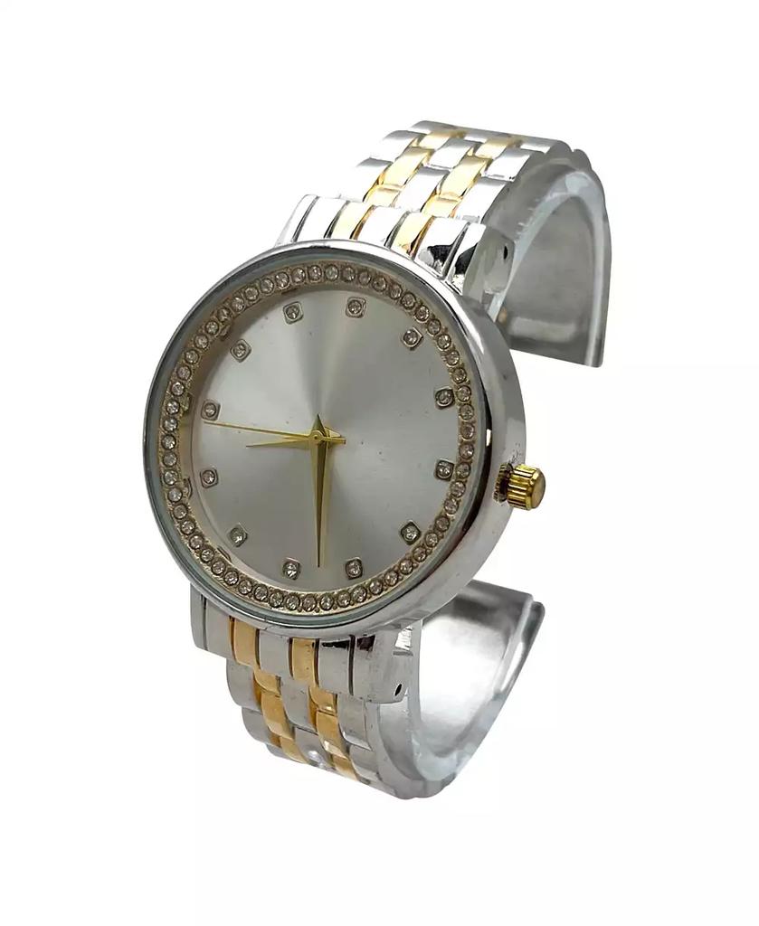 Olivia Pratt Two Tone Boyfriend Style Bangle Women Watch