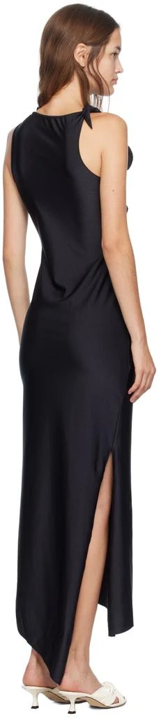 COPERNI Black Asymmetric Flower Maxi Dress 3
