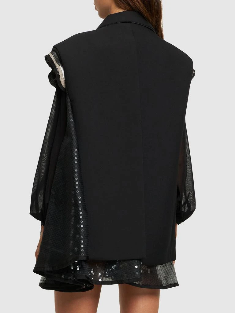 SACAI Neoprene Vest W/ Sequined Dress 2