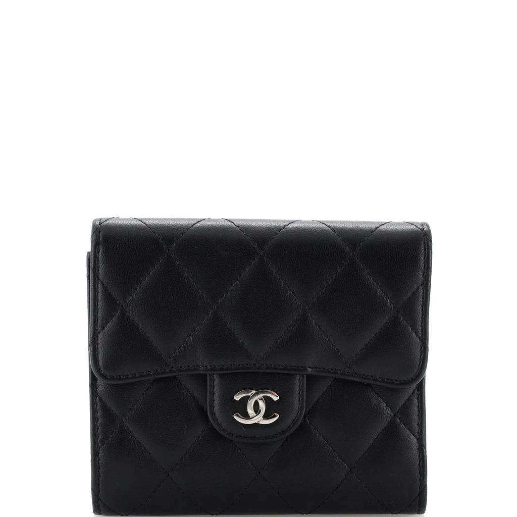 Chanel CC Compact Classic Flap Wallet Quilted Lambskin 1
