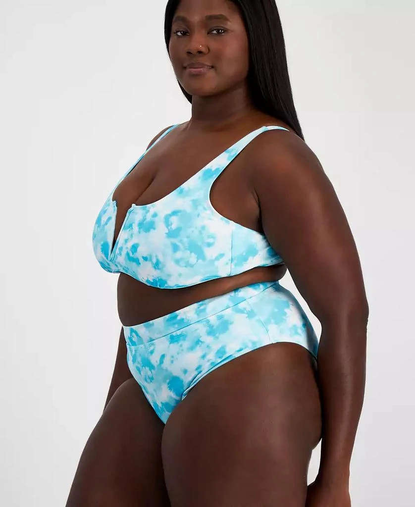 California Waves Salt + Cove Plus Size Tie-Dyed Swim Bottoms 3