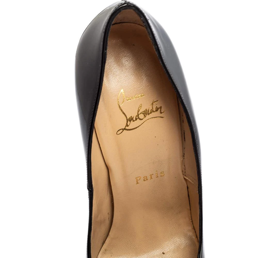Christian Louboutin Christian Louboutin Black Patent Bianca Platform Pumps Size 38.5 7