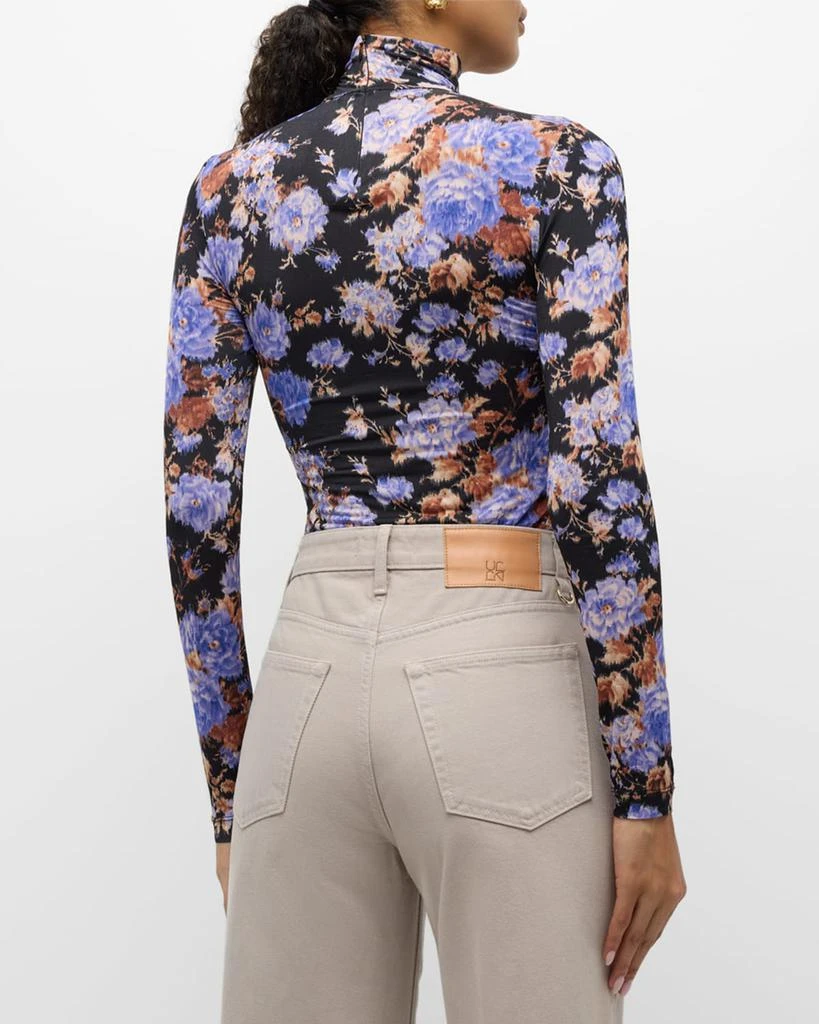 Ulla Johnson Aurelia Printed Turtleneck Long-Sleeve Top 3