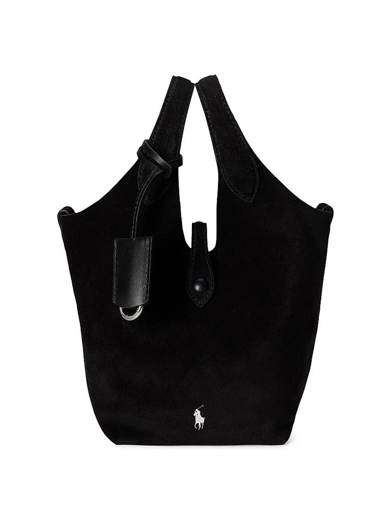 Ralph Lauren Small Polo Play Suede Tote Bag 1